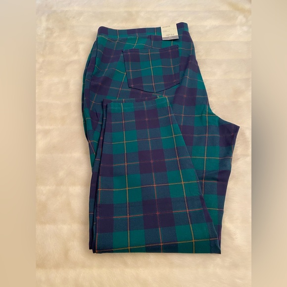 Style & Co Plaid  Pointe Paint Leggings - Size 4 x - Picture 3 of 11